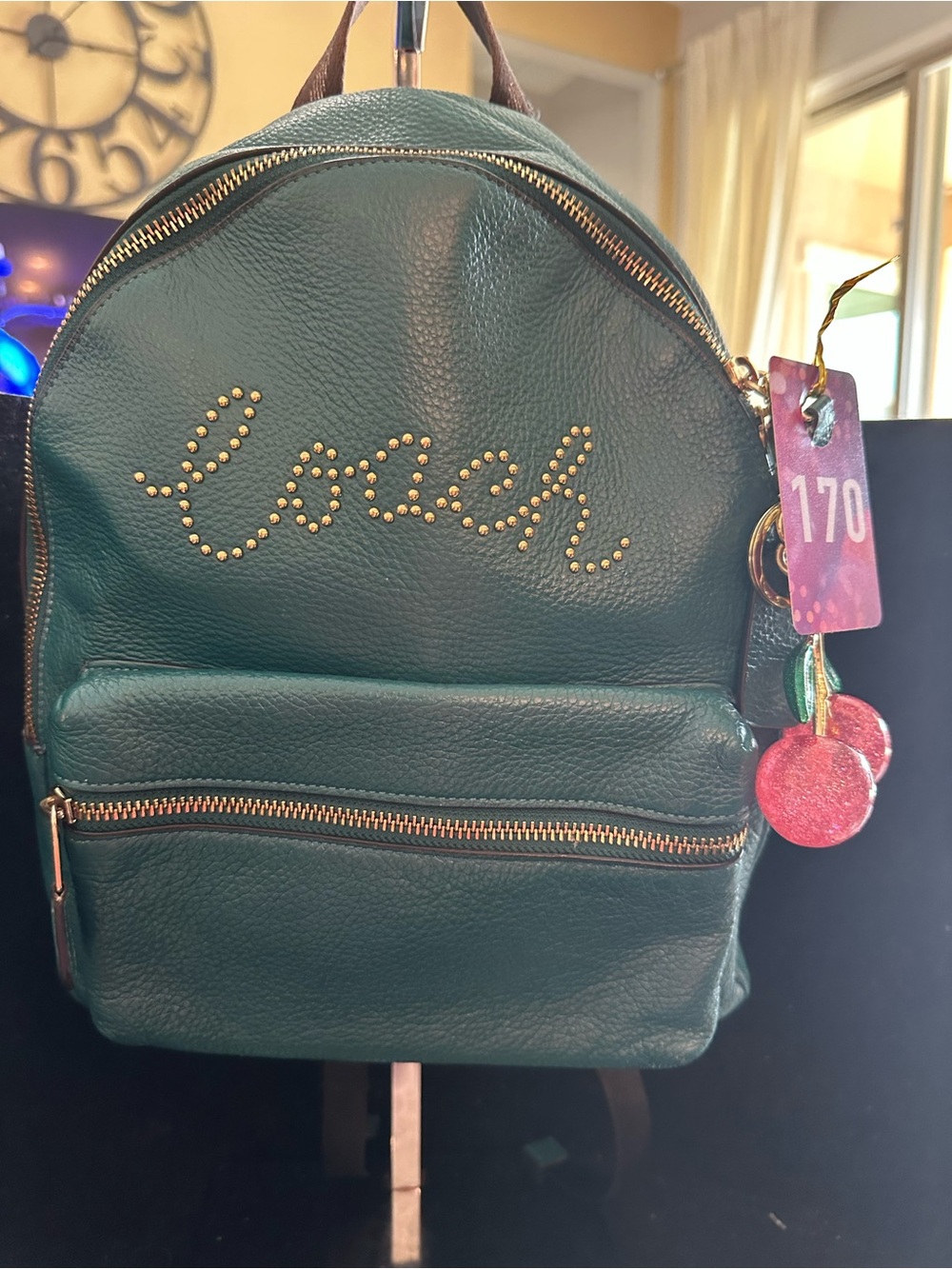 Coach #170 Medium Charlie Backpack with Studded Coach